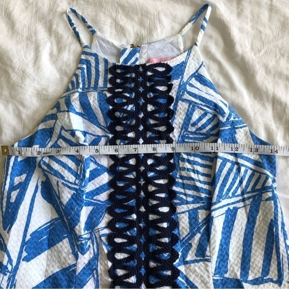 Lilly Pulitzer Annabelle Bay Blue Yacht Shift Dress - Picture 8 of 13